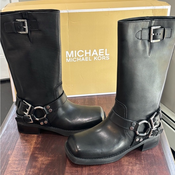 MICHAEL MICHAEL KORS Crosby Leather Moto Boot - Picture 5 of 15